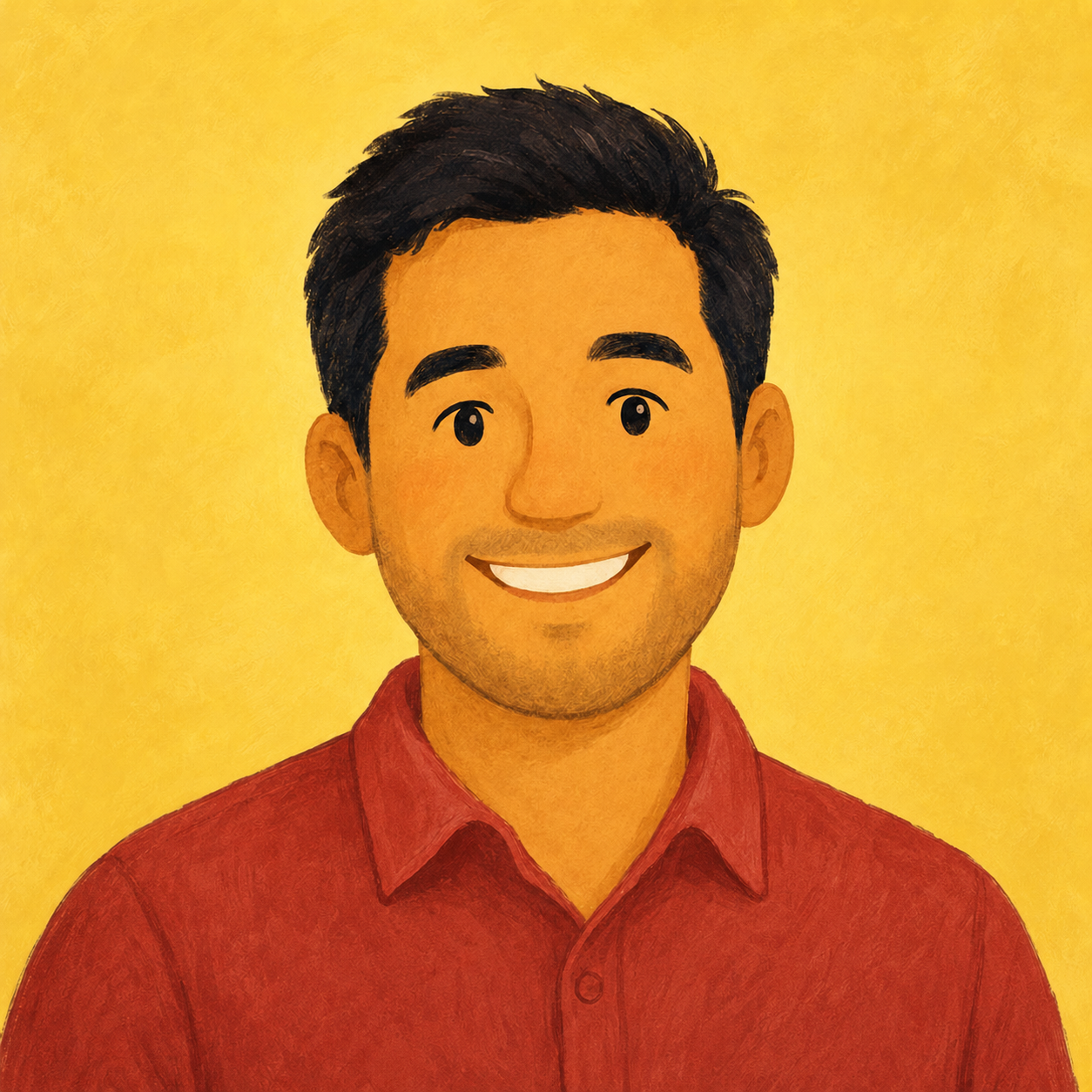 Illustrated portrait of Gray Ortiz